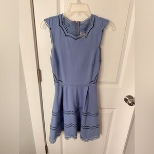Ted Baker Light Blue Dress with Cut-Out Accents